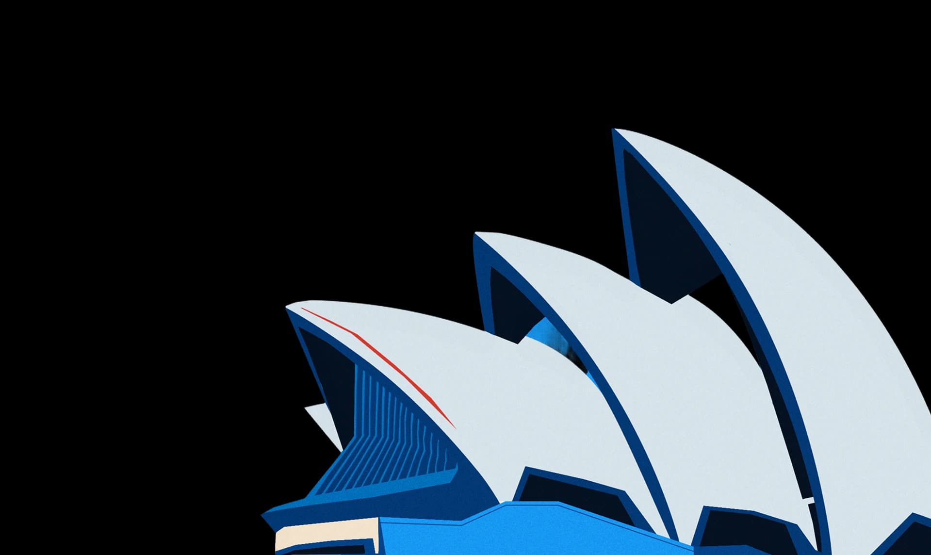 Sydney Opera House illustration representing business in Australia