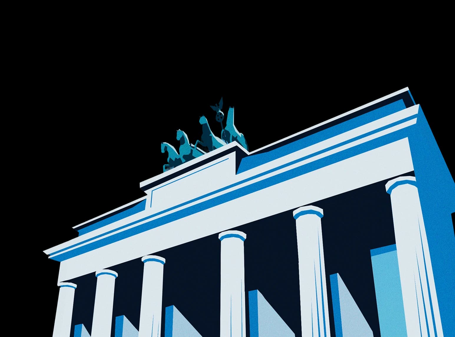 Brandenburg Gate illustration representing business in Germany