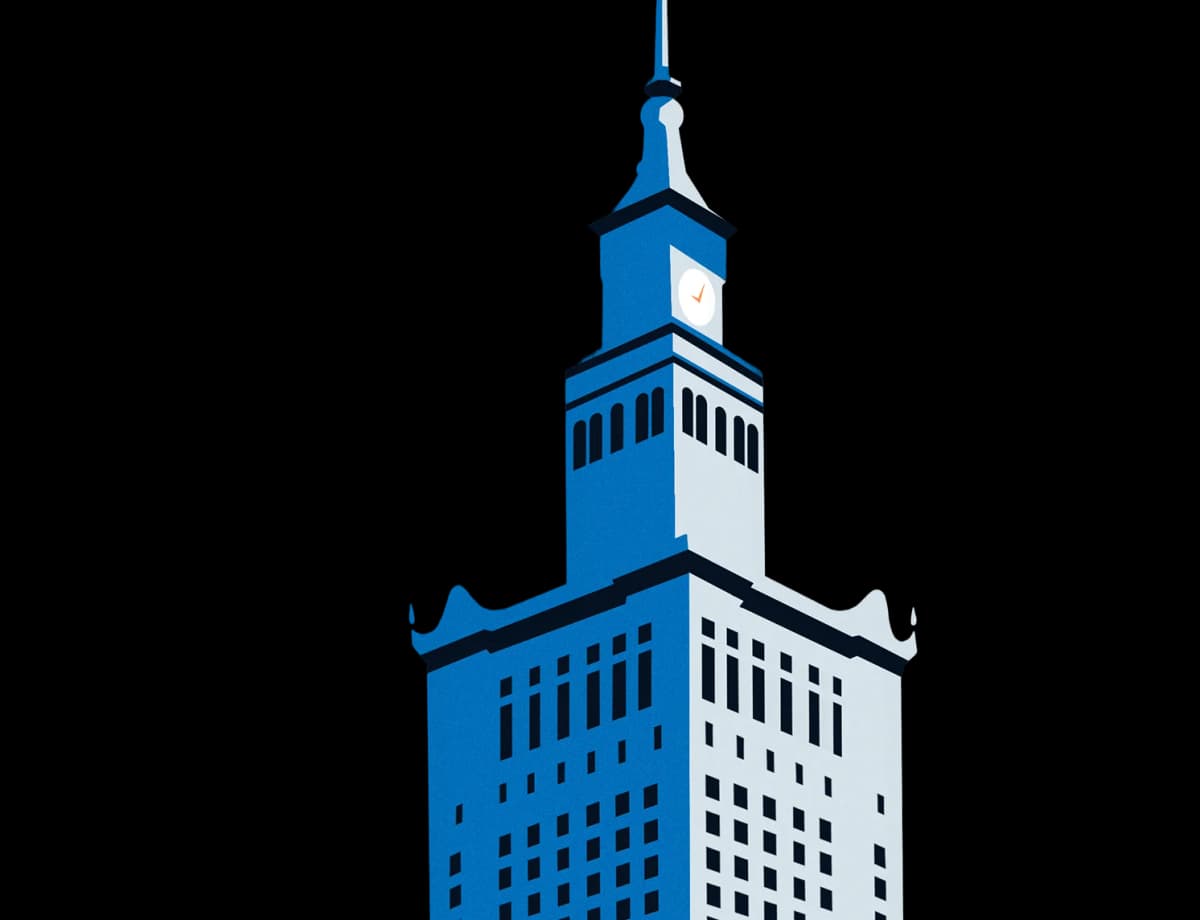 Palace of Culture illustration representing business in Poland