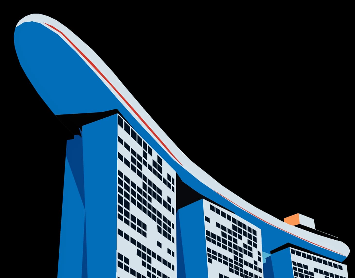 Marina Bay Sands illustration representing business in Singapore