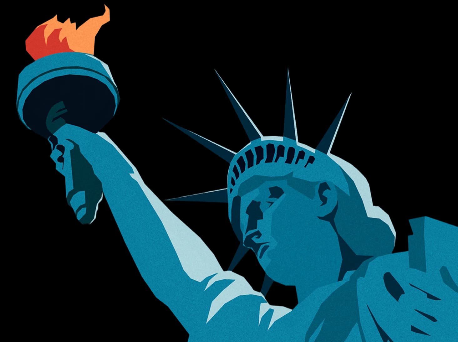 Statue of Liberty illustration representing business in the United States